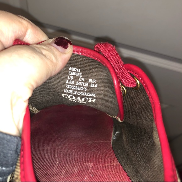 Coach ladies sneakers trainers size 9.5 - Picture 10 of 10